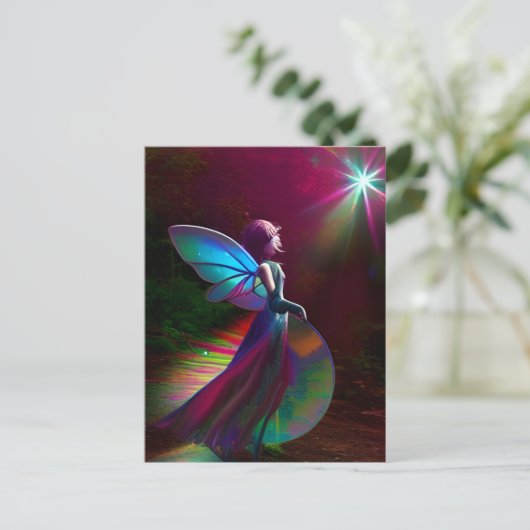 Fairy Fantasy Postkarte (Stehend Vorderseite)
