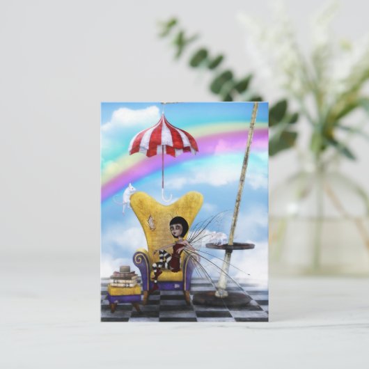 Fairy Fantasy Postkarte (Stehend Vorderseite)