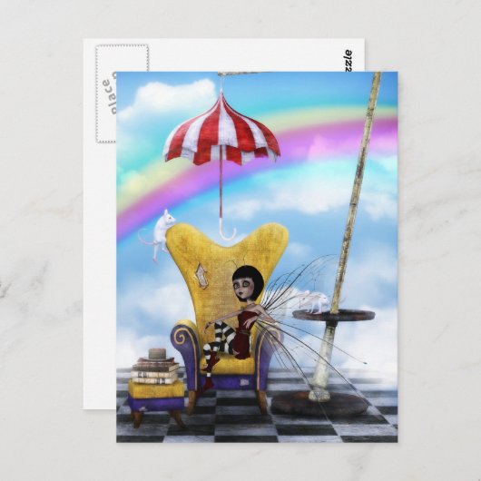 Fairy Fantasy Postkarte (Vorne/Hinten)