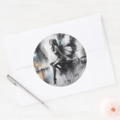 Fairy Fantasy regnerische Nachtstraßen träumen Wel Runder Aufkleber (Umschlag)