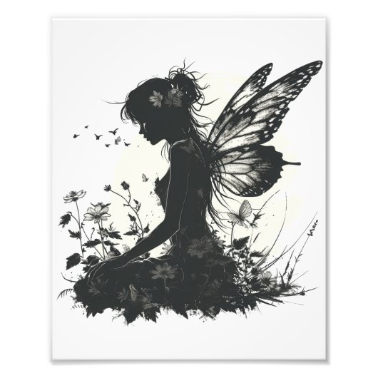 Fairy Fantasy Silhouette Fotodruck (Vorne)