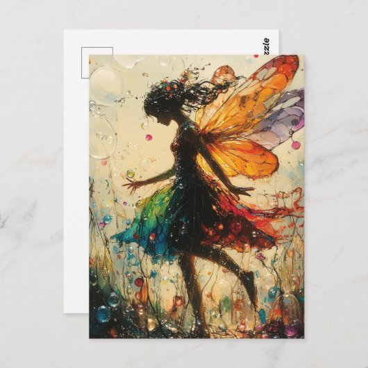 Fairy Fantasy with Bubbles Postkarte (Vorne/Hinten)