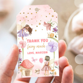 Fairy Favor Tags Verzauberter Wald Mädchen Geburts Geschenkanhänger