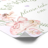 Fairy Favors Whimsical Purple 1st Birthday Poster (Ecke)
