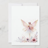 Fairy First 1. Geburtstag Party Einladung (Rückseite)