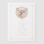 Fairy First 1. Geburtstag Party Pergament Einladungen (Vorderseite)