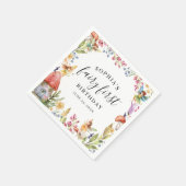 Fairy First Birthday 1. Geburtstag Papier Napkin Serviette (Ecke)