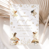 Fairy First Birthday Boho Einladung