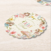 Fairy First Birthday Colorful Bright Wildflower Untersetzer (angewinkelt)