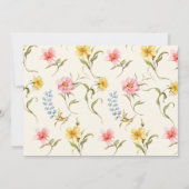 Fairy First Birthday Colorful Thank you Fairy Much Einladung (Rückseite)