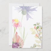 Fairy First Birthday Einladung (Rückseite)