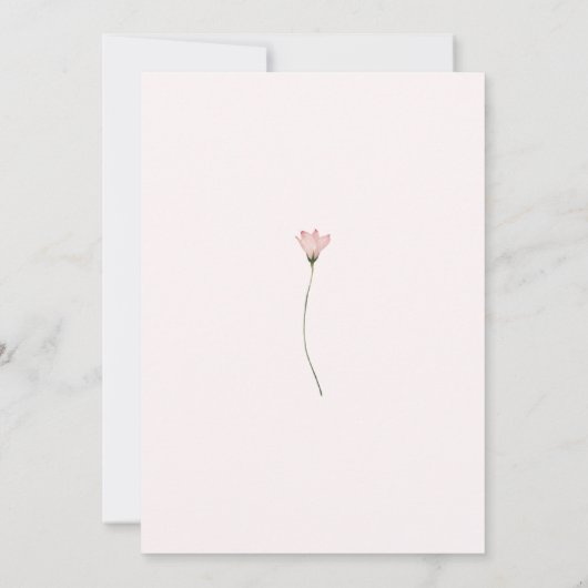 Fairy First Birthday Einladung (Rückseite)