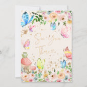 Fairy First Birthday Einladung (Rückseite)