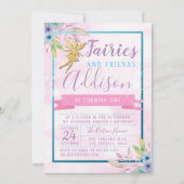 Fairy First Birthday Einladung (Vorderseite)