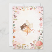 Fairy First Birthday Einladung Fairy Einladung (Rückseite)