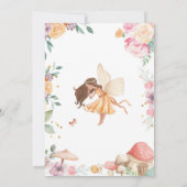 Fairy First Birthday Einladung Fairy Einladung (Rückseite)