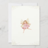 Fairy First Birthday Einladung Fairy Einladung (Rückseite)