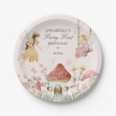 Fairy First Birthday Enchanted Dessert Tableware Pappteller (Vorderseite)