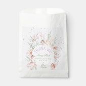 Fairy First Birthday Enchanted garden Lilac Geschenktütchen (Vorderseite)