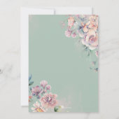 Fairy First Birthday Enchanted Garden Party Einladung (Rückseite)