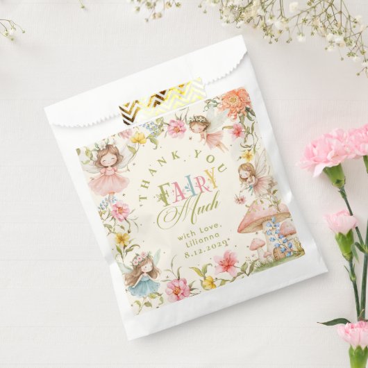 Fairy First Birthday Enchanted Garden Thank you Geschenktütchen (Versiegelt)
