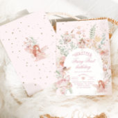 Fairy First Birthday Enchanted garden Whimsical Einladung