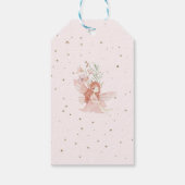 Fairy First Birthday Enchanted garden Whimsical Geschenkanhänger (Rückseite)