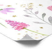 Fairy First Birthday Enchanted Garden Willkommen Poster (Ecke)