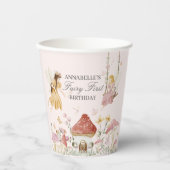 Fairy First Birthday Enchanted Tea Party Pappbecher (Vorderseite)