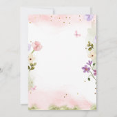 Fairy First Birthday Girl 1st Fairy Forest Magical Einladung (Rückseite)