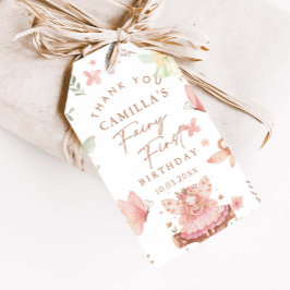 Fairy First Birthday Girl Danke Geschenkanhänger