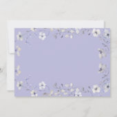 Fairy First Birthday Invitation | Dusty Purple Einladung (Rückseite)