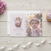 Fairy First Birthday Invitation | Dusty Purple Einladung