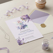 Fairy First Birthday Invitation | Dusty Purple Einladung