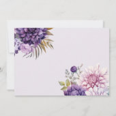 Fairy First Birthday Invitation | Dusty Purple Einladung (Rückseite)