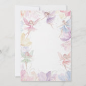Fairy First Birthday Invitation Einladung (Rückseite)