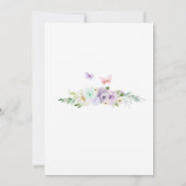 Fairy First Birthday Invitation Einladung (Rückseite)