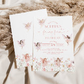 Fairy First Birthday Invitation Girl Einladung