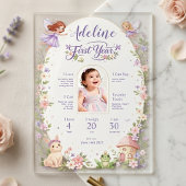 Fairy First Birthday Milestone Acrylic Welcome Acrylschild