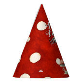 Fairy First Birthday Mushroom Red Polka dot Partyhütchen (Links)