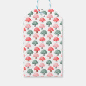 Fairy First Birthday Niedlich farbenfrohe Pilze Geschenkanhänger (Rückseite)