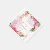 Fairy First Birthday Party Baby Girl Serviette