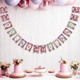 Fairy First Birthday Party Dekor Banner