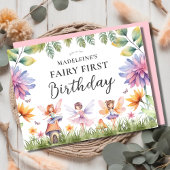 Fairy First Birthday Party Einladung Postkarte