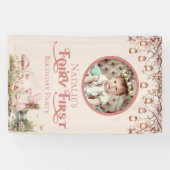 Fairy First Birthday Party Personalisiert Vinyl Banner (Horizontal)
