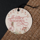 Fairy First Birthday Party Thema Custom Vielen Dan Geschenkanhänger