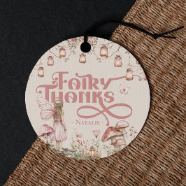 Fairy First Birthday Party Thema Custom Vielen Dan Geschenkanhänger