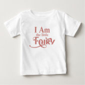 Fairy First Birthday Personalisiert Family Matchin Baby T-shirt (Vorderseite)