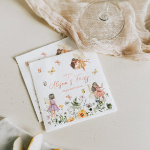 Fairy First Birthday Serviette