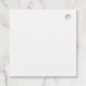 Fairy First Birthday Thank You Tag Geschenkanhänger (Rückseite)